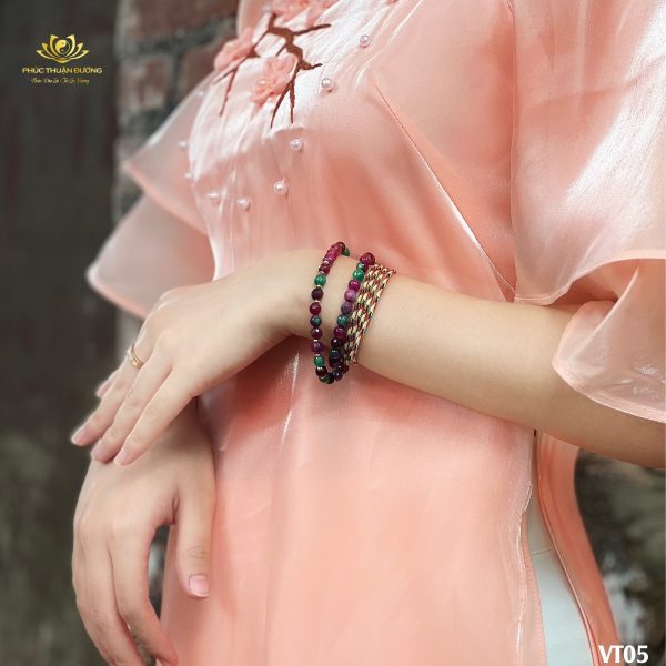 Vòng Đá Ruby Mix Kiêu Sa, Quý Phái Cho Nữ