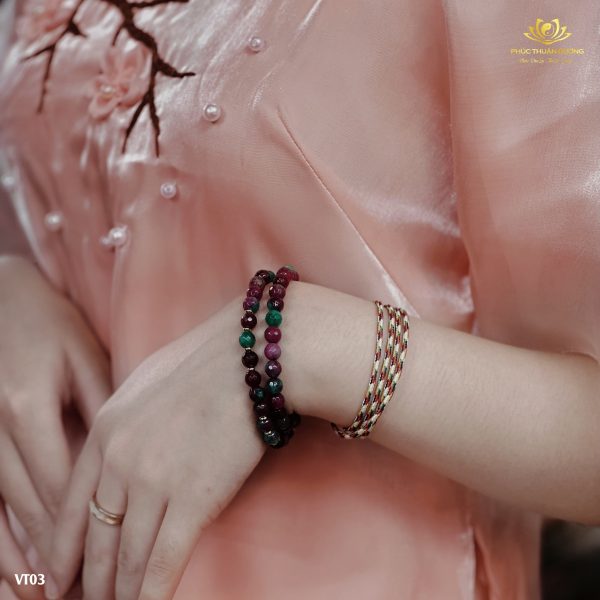 Vòng Đá Ruby Mix Kiêu Sa, Quý Phái Cho Nữ