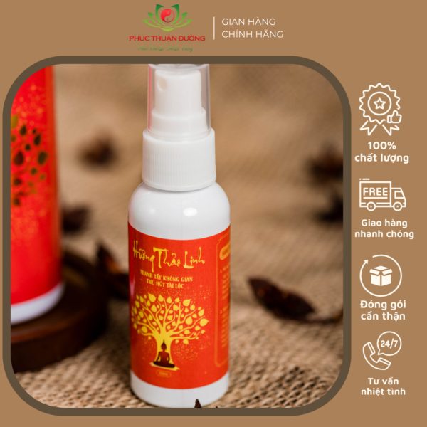 Xịt thơm Ban Thờ, Ban Thần Tài và Phòng Thờ Hương Thảo Linh Thanh Tẩy Không Gian Phòng Thờ, Thu Hút Tài Lộc (mẫu thử)
